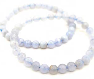 Bracciale Cristalloterapeutico - Calcedonio - Sfere 6mm