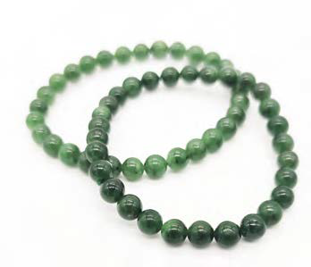 Bracciale Cristalloterapeutico - Nefrite - Sfere 6mm