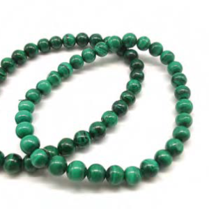 Bracciale Cristalloterapeutico - Malachite - Sfere 6mm