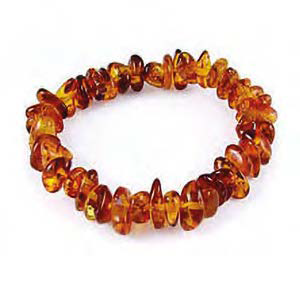 Bracciale con chips di Ambra del Baltico