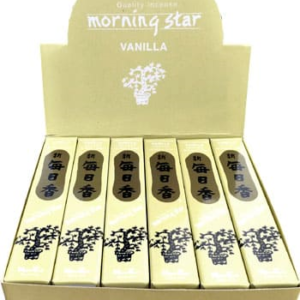 MORNING STAR - Incenso Giapponese VANILLA 50 Bastoncini e Brucia incenso