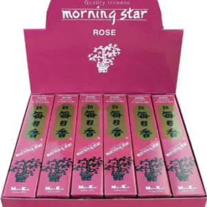 MORNING STAR - Incenso Giapponese ROSE 50 Bastoncini e Brucia incenso
