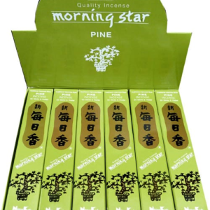 MORNING STAR - Incenso Giapponese PINE 50 Bastoncini e Brucia incenso
