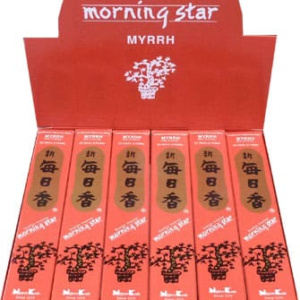 MORNING STAR - Incenso Giapponese MYRRH 50 Bastoncini e Brucia incenso