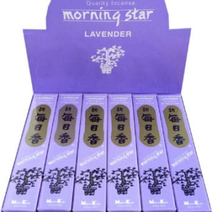 MORNING STAR - Incenso Giapponese LAVANDA 50 Bastoncini e Brucia incenso