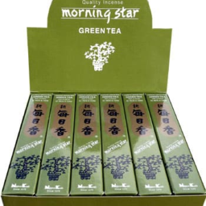 MORNING STAR - Incenso Giapponese TE' VERDE 50 Bastoncini e Brucia incenso