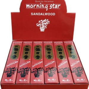 MORNING STAR - Incenso Giapponese SANDALO 50 Bastoncini e Brucia incenso