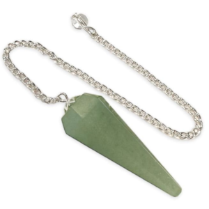 Pendolo conico  di Avventurina Verde 6 facce