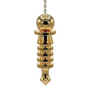 Pendolo in ottone placcato oro -- 24 g; 5 cm