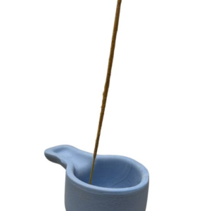 Bruciatore in terracotta blu fatto a mano
