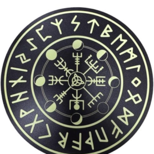 Tavola divinatoria Futhark in legno 20 cm