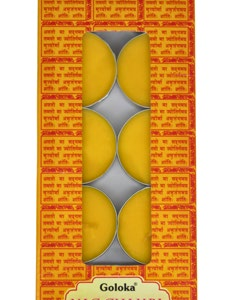 Lumini T-Light Nag Champa Goloka - 10 pezzi