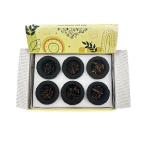 Goloka – Coppette Carboncino Palo Santo e Salvia Bianca x6