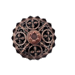 Incensiere Dorje Fiore in metallo ramato – stile orientale